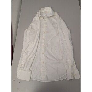 Suitsupply Shirt Mens 42 16.5 Extra Slim White Egyptian Cotton Albini Dress